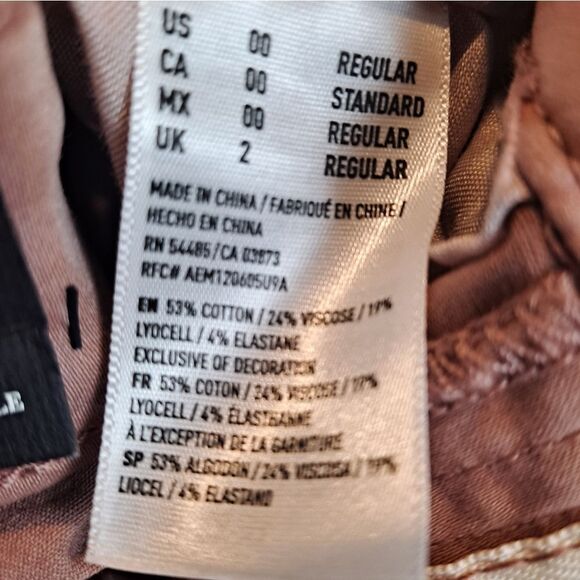 American Eagle Super Stretch Low Rise Jeggings Sz 00 - Picture 6 of 7